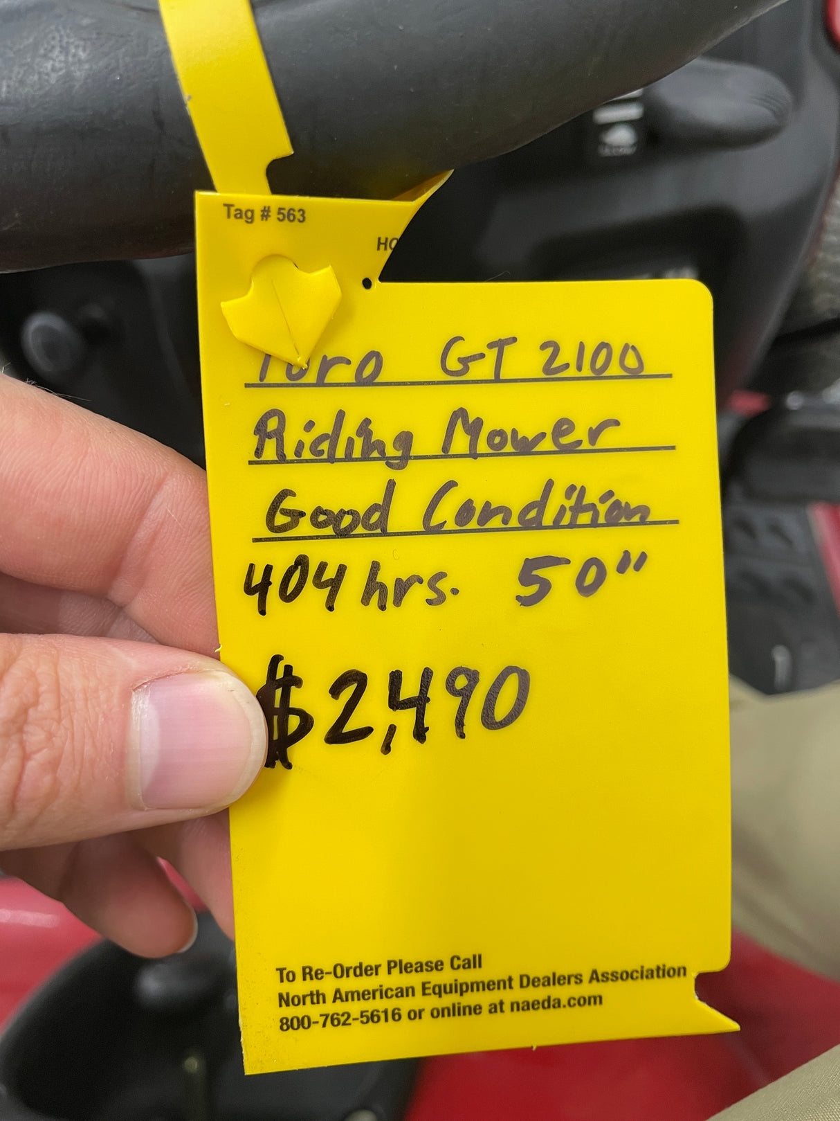 Toro Ridding Mower, Used