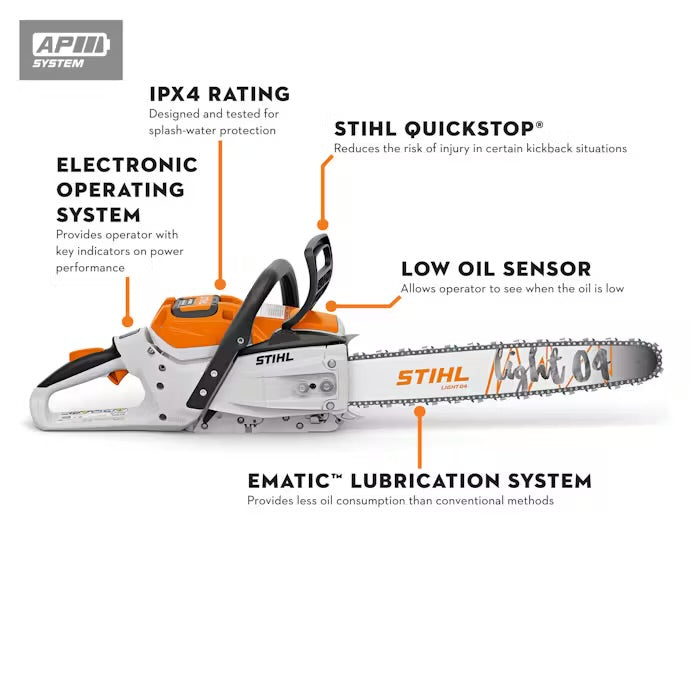 MSA 300 C-O Battery Powered Chainsaw, STIHL