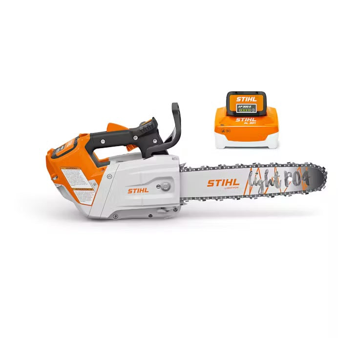 STIHL MSA220-TC-O BATTERY SIDE VIEW