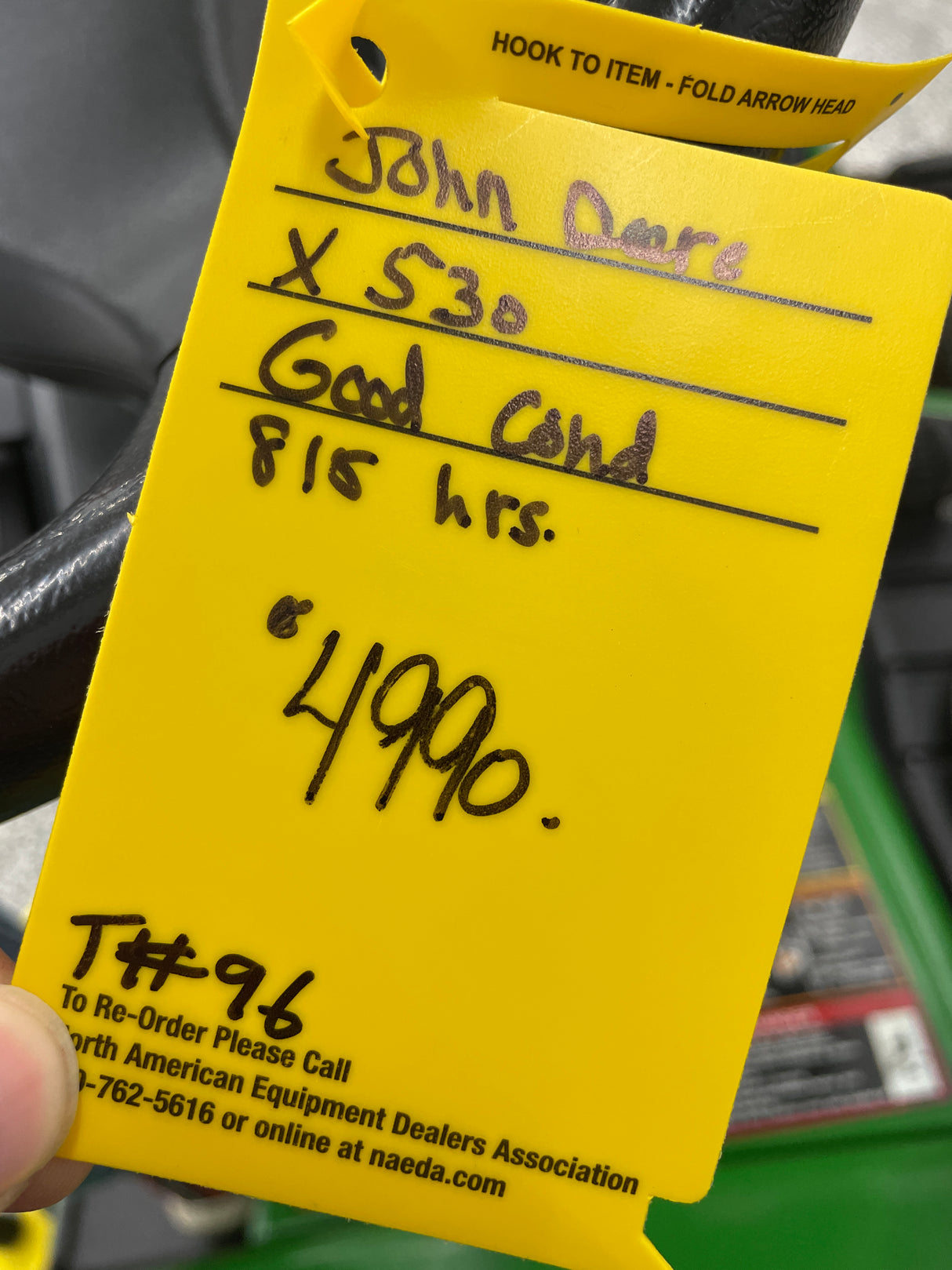 John Deer Riding Mower, Used