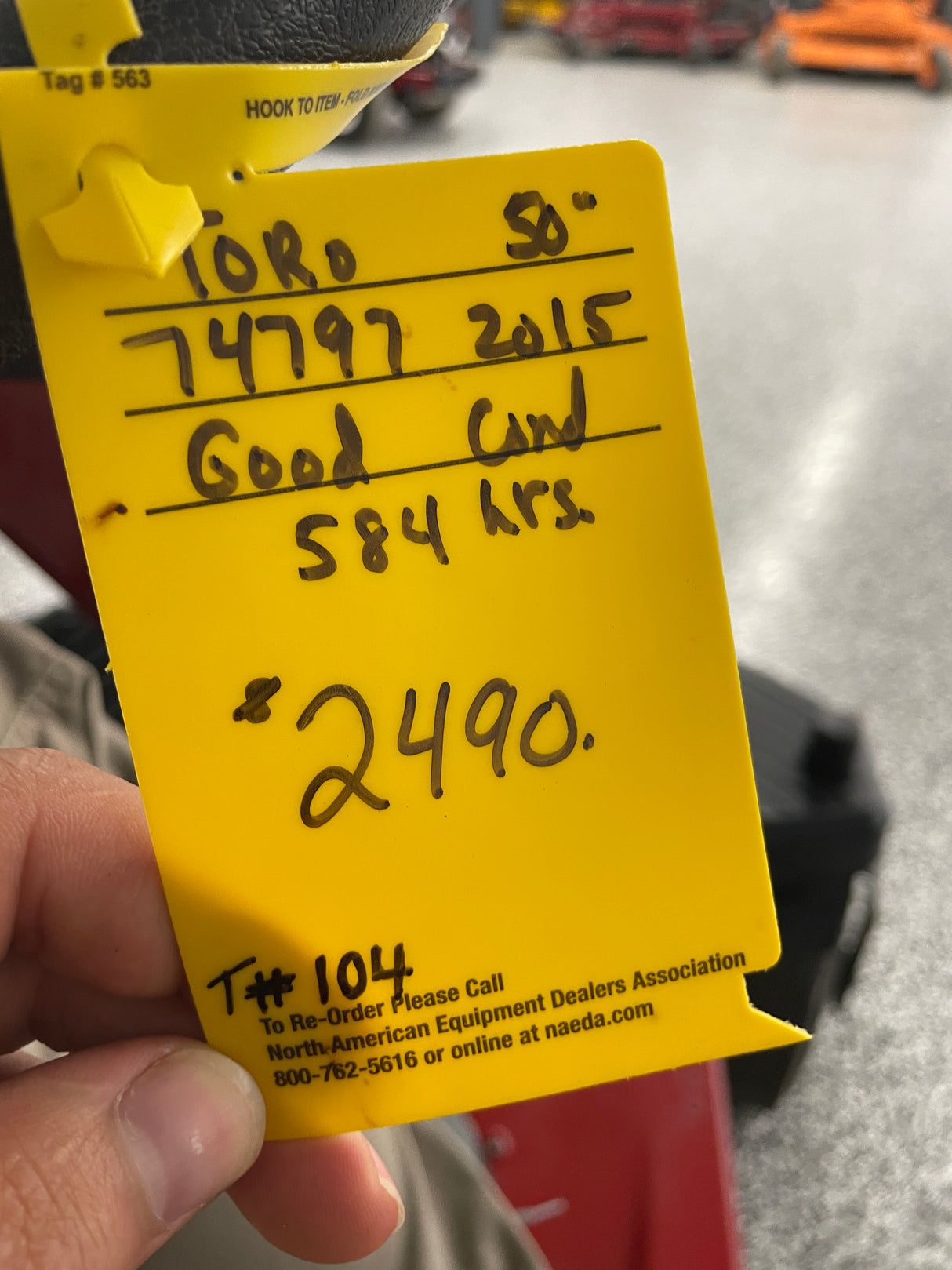 Toro Time Cutter 50” Used