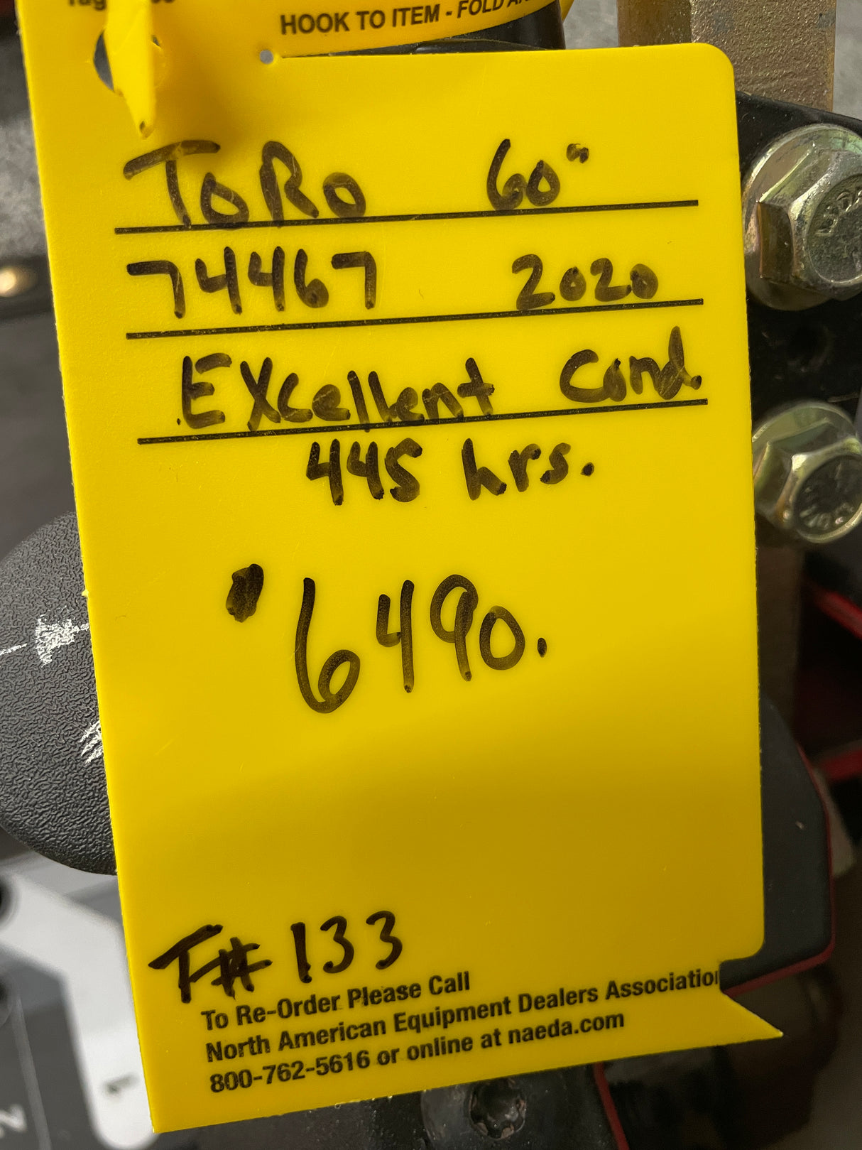 Toro 2000 series 60” Used