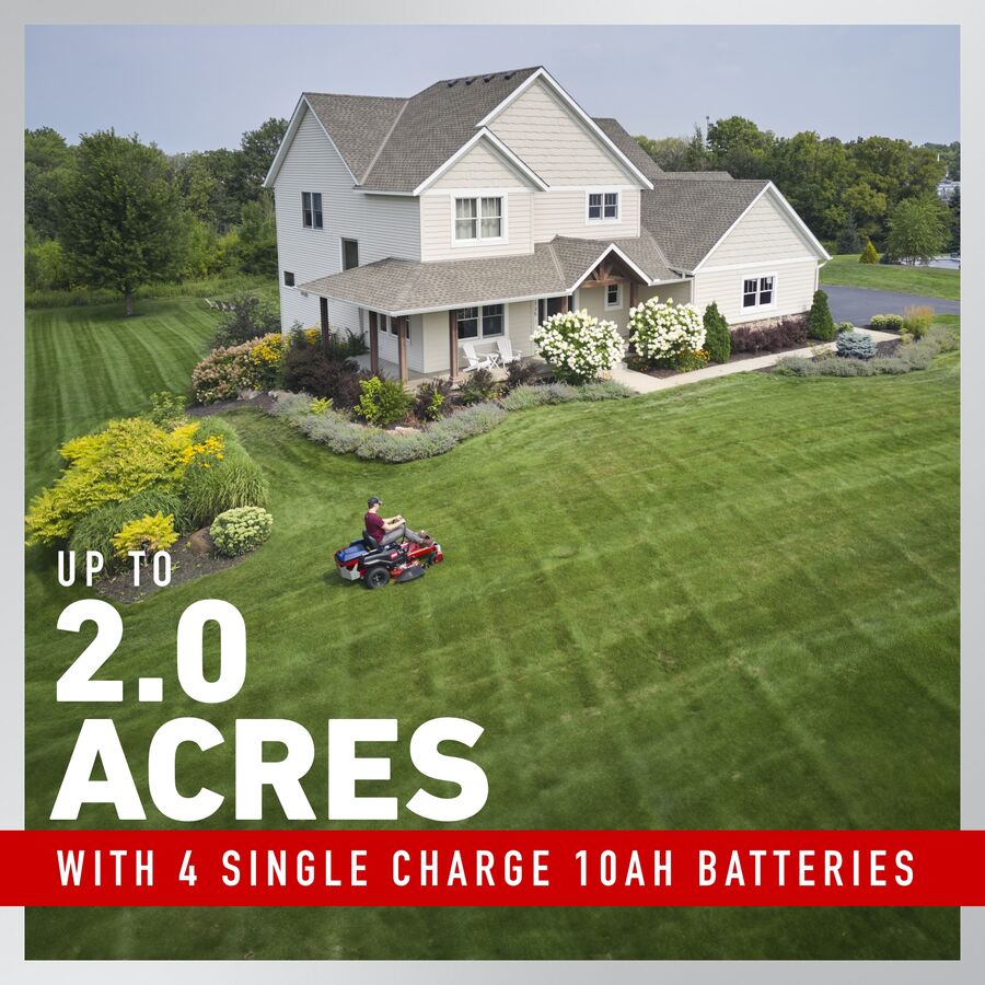 Toro 60V MAX* 42 in. (107 cm) TimeCutter® Zero Turn Mower with (4) 10.0Ah Batteries and Charger