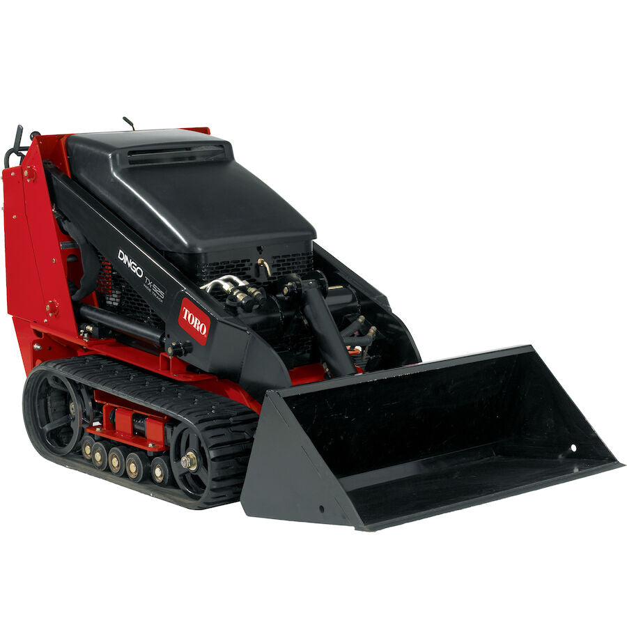 TORO DINGO TX525 FRONT ANGLE WITH BUCKET