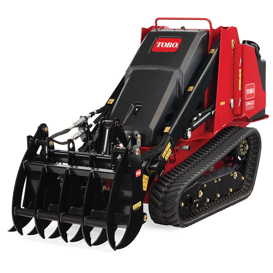 TORO TX700 FRONT ANGLE WITH GRAPPLE
