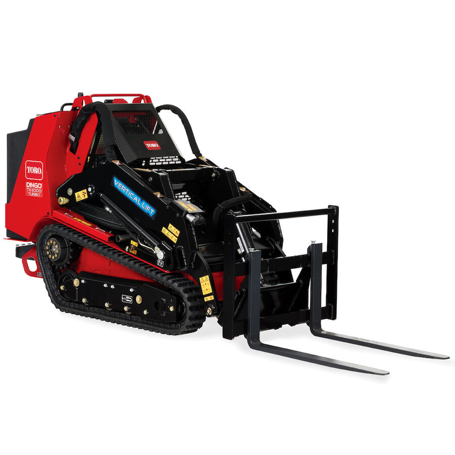 Toro Dingo TX 1000 front angle with forks