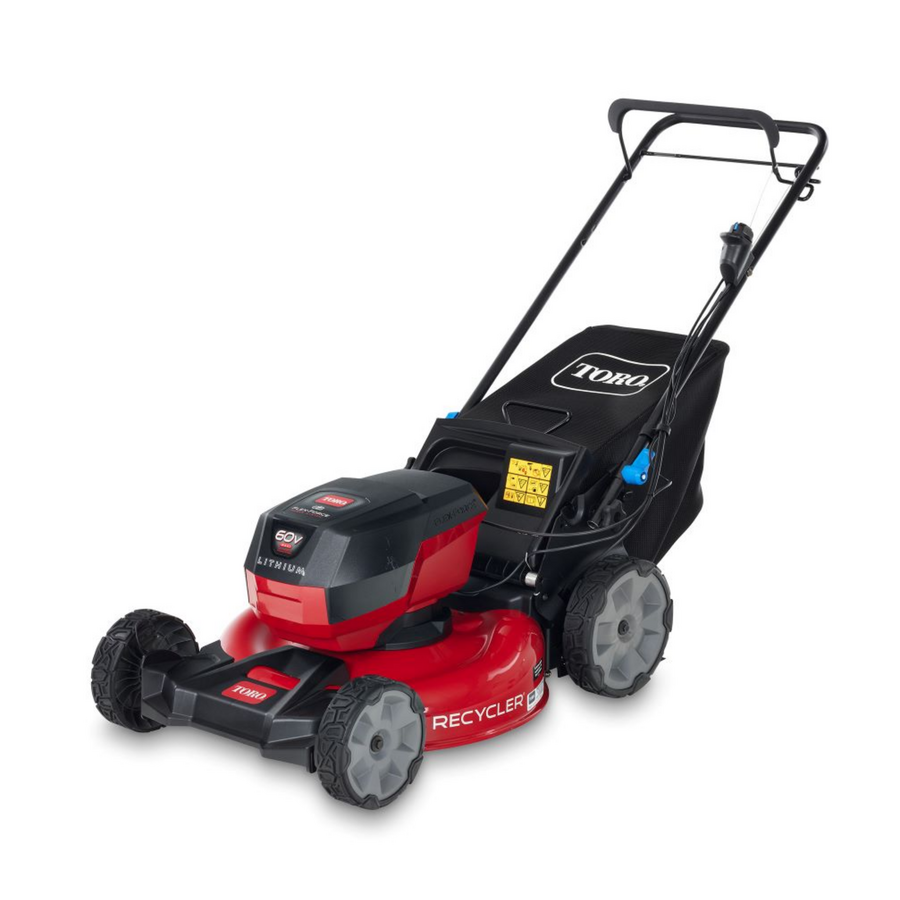 Toro 60V Max* 21 in. (53 cm) Recycler® w/SmartStow® Push Lawn Mower with 4.0Ah Battery