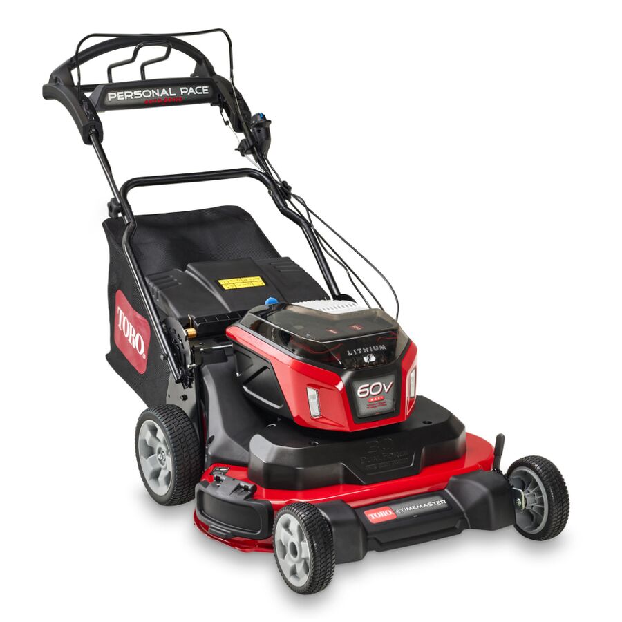 Toro 60V MAX* 30 in. (76 cm) eTimeMaster® Personal Pace® Auto-Drive Lawn Mower - (2) 10.0Ah Batteries/Chargers Included