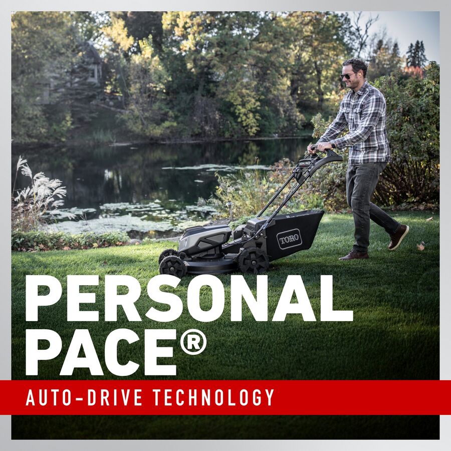 Toro 60V Max* 21 in. (53 cm) Super Recycler® w/Personal Pace® & SmartStow® Lawn Mower with 7.5Ah Battery
