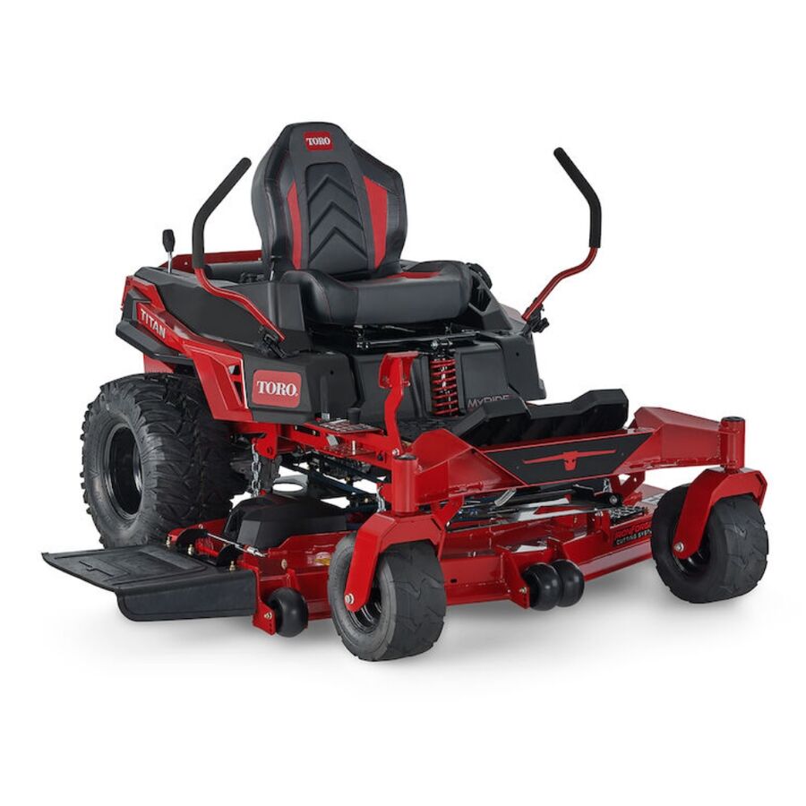 TORO 60” TITAN MYRIDE FRONT ANGLE VIEW 
