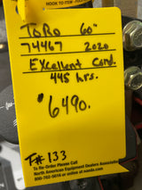 Toro 2000 series 60” Used